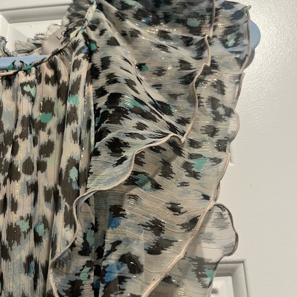 EUC Loft flutter sleeve multicolor animal print top - Picture 7 of 7